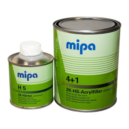 MIPA Грунт 2К Acrylfiller HS 4+1 белый 1л.+отвердитель 0,25л